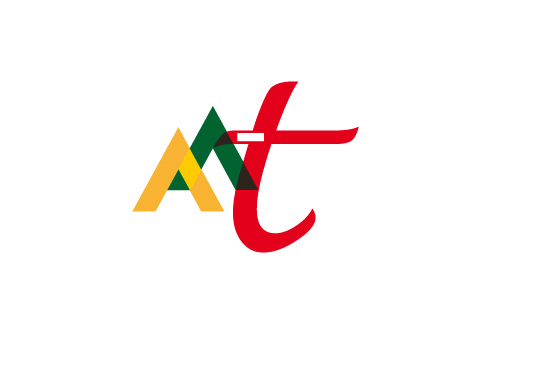 white logo of aa-translation agency
